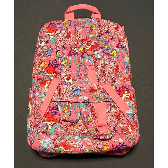 Vera Bradley Ariel’s Pink Lagoon Essential Large Backpack Little Mermaid NWT main image 9